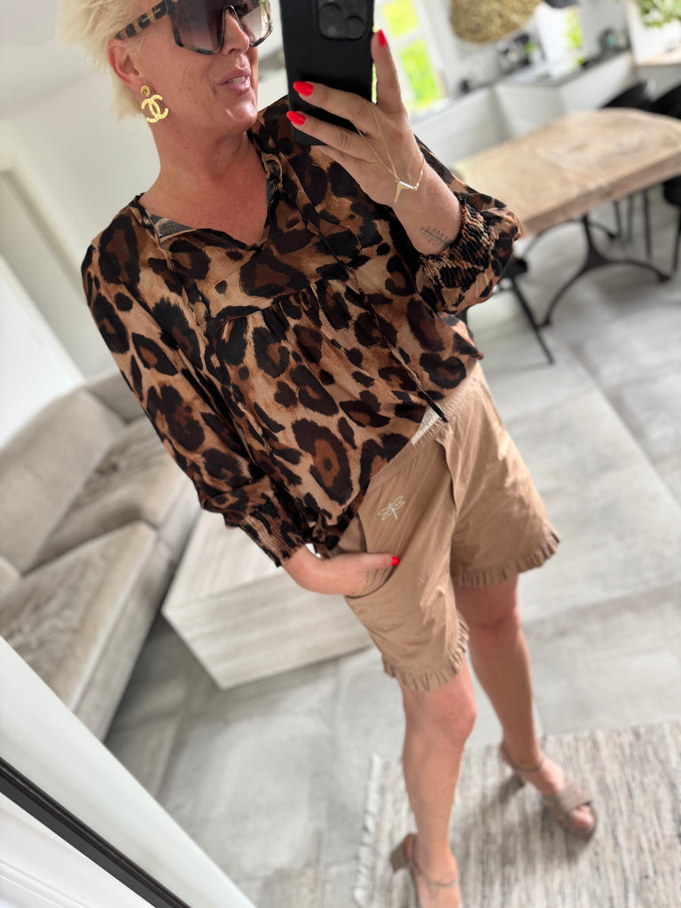 Boho Love Parga bluse leo brown