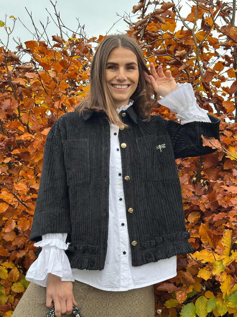 Gaspar 2510303 Vigo corduroy shirt black