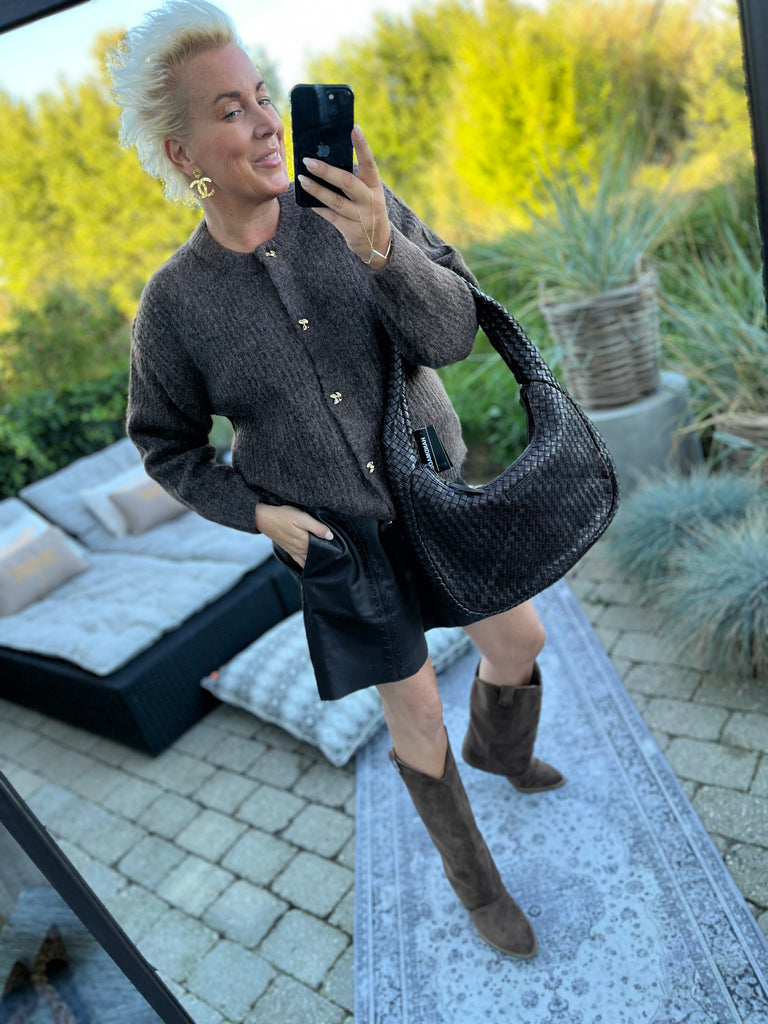 Depeche 51208 Julia shorts leather chocolate