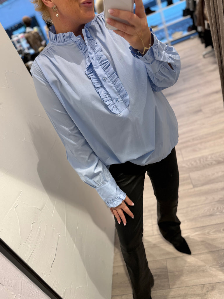 Boho Love B1197 skjorte flæse sky