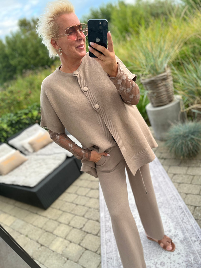 By Engbork Maren cardigan strik sand