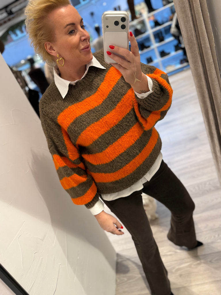 Boho Love B1314 strik stripe orange