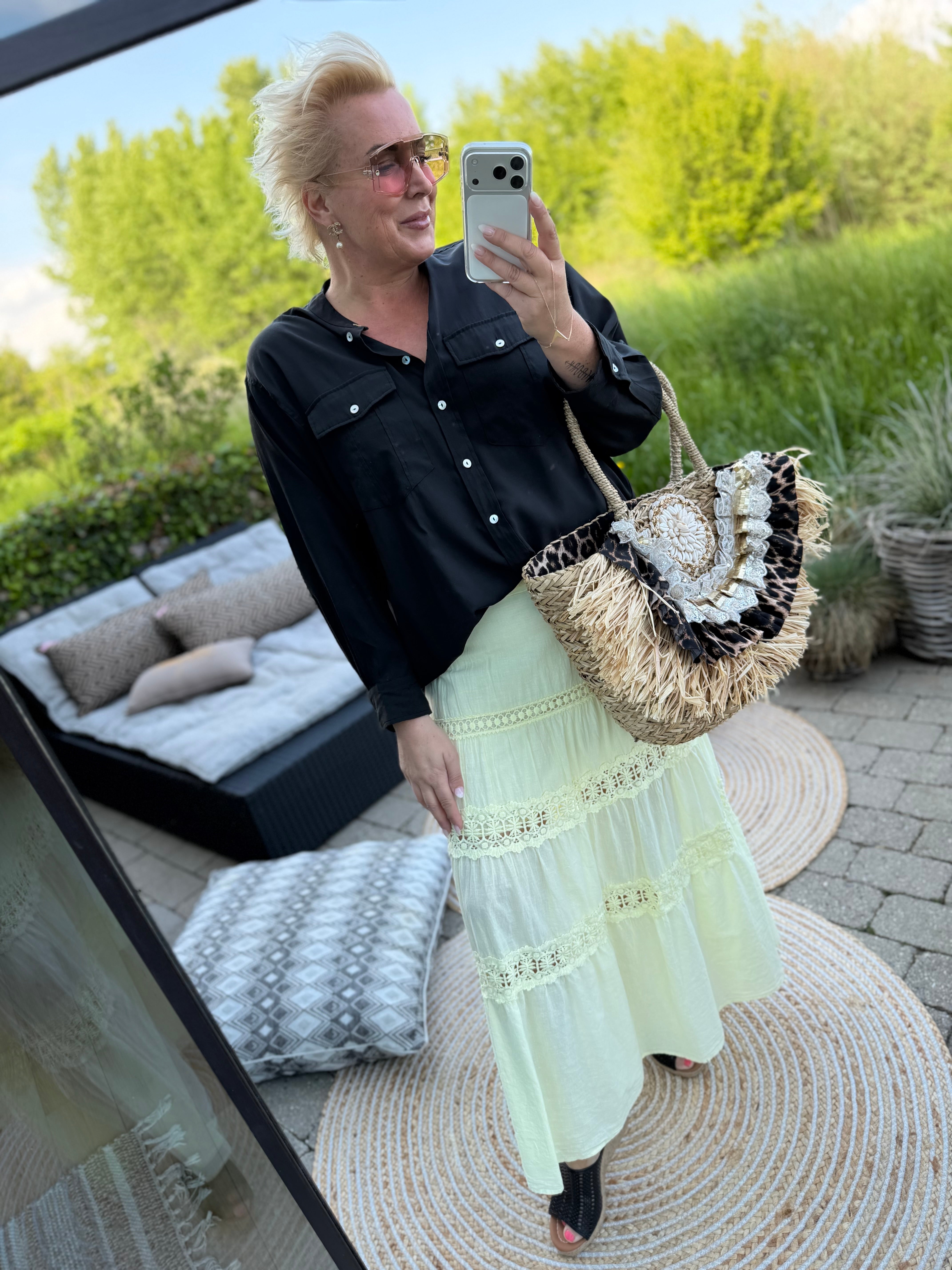 By Engbork Pamela long skirt yellow