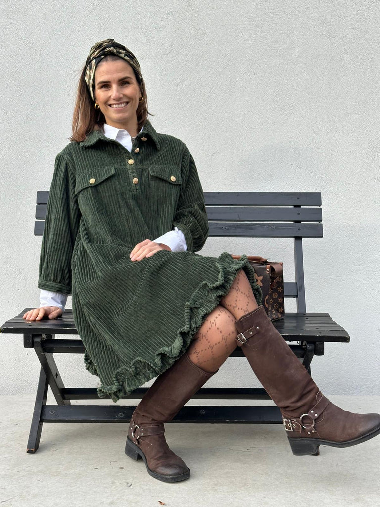 Gaspar 2510704 Rio corduroy kjole bottle