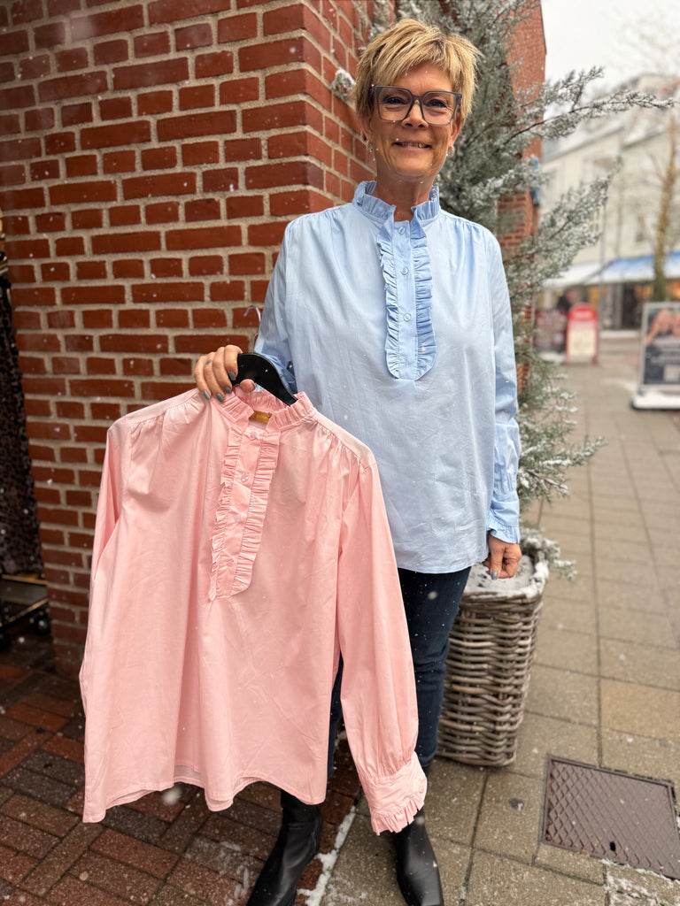 Boho Love B1197 skjorte flæse sky