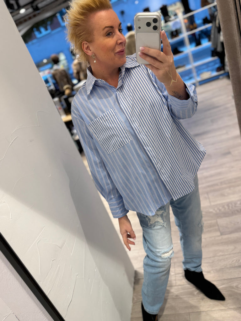 By Engbork Visba skjorte mix stripe