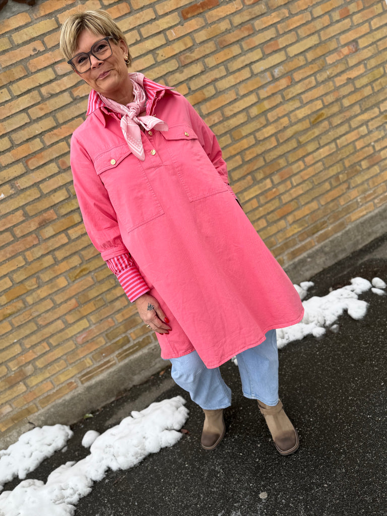 Gaspar 2510722 Rio dress canvas pink