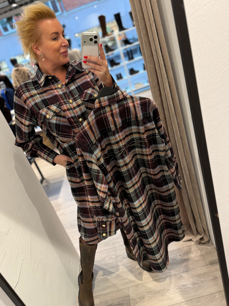 Gaspar 2510340 Aston skjorte brushed multi