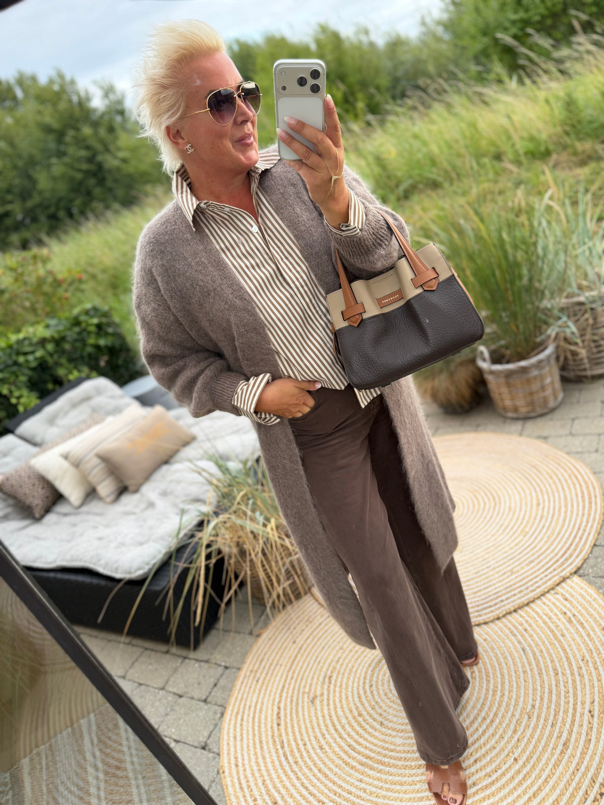 CABANA Living Lucy cardigan 8819 fango