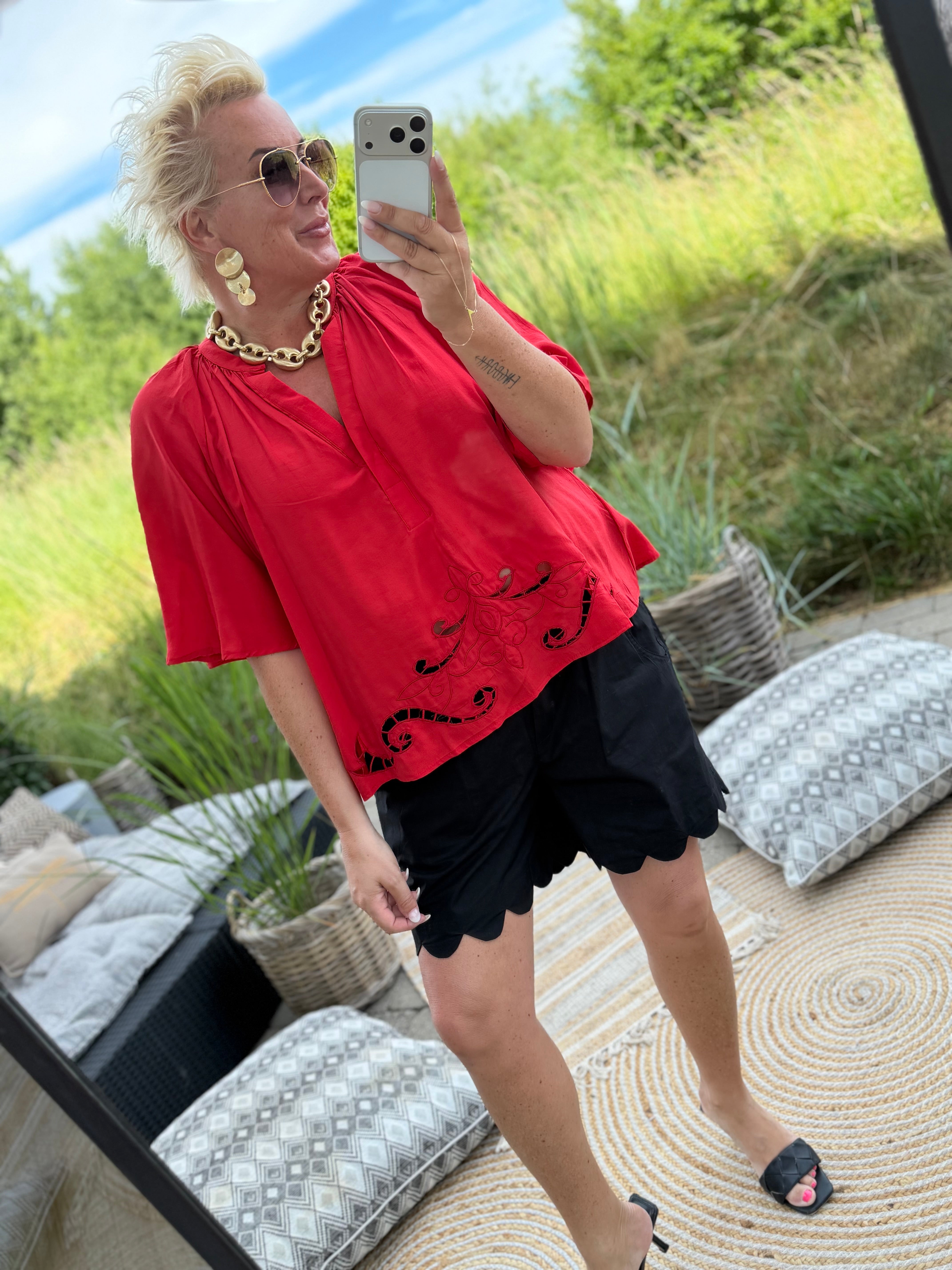 Love & Divine love1607 blouse red