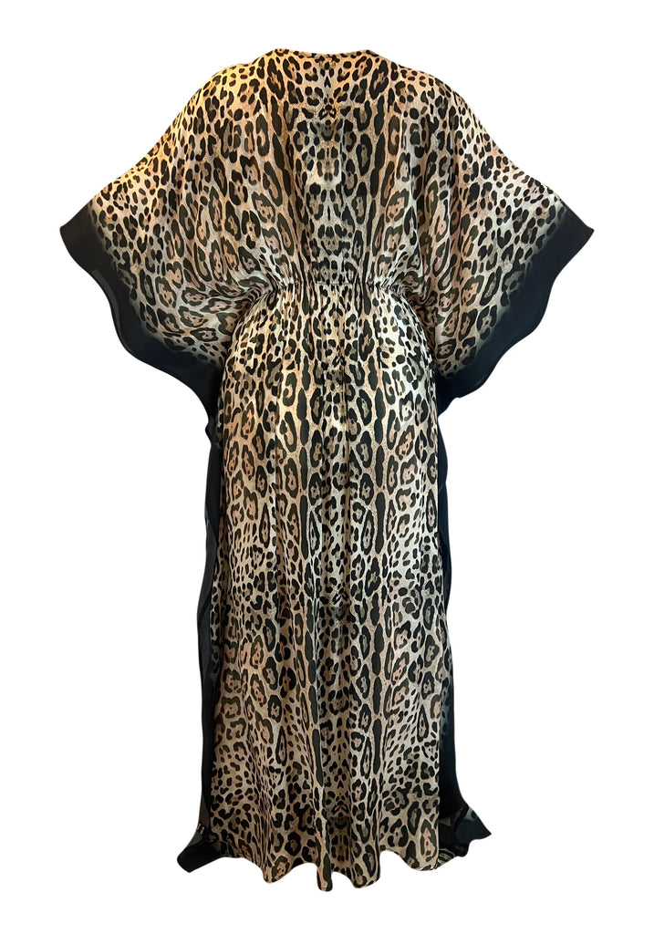 Kaanda open Maxi Kaftan cheetah