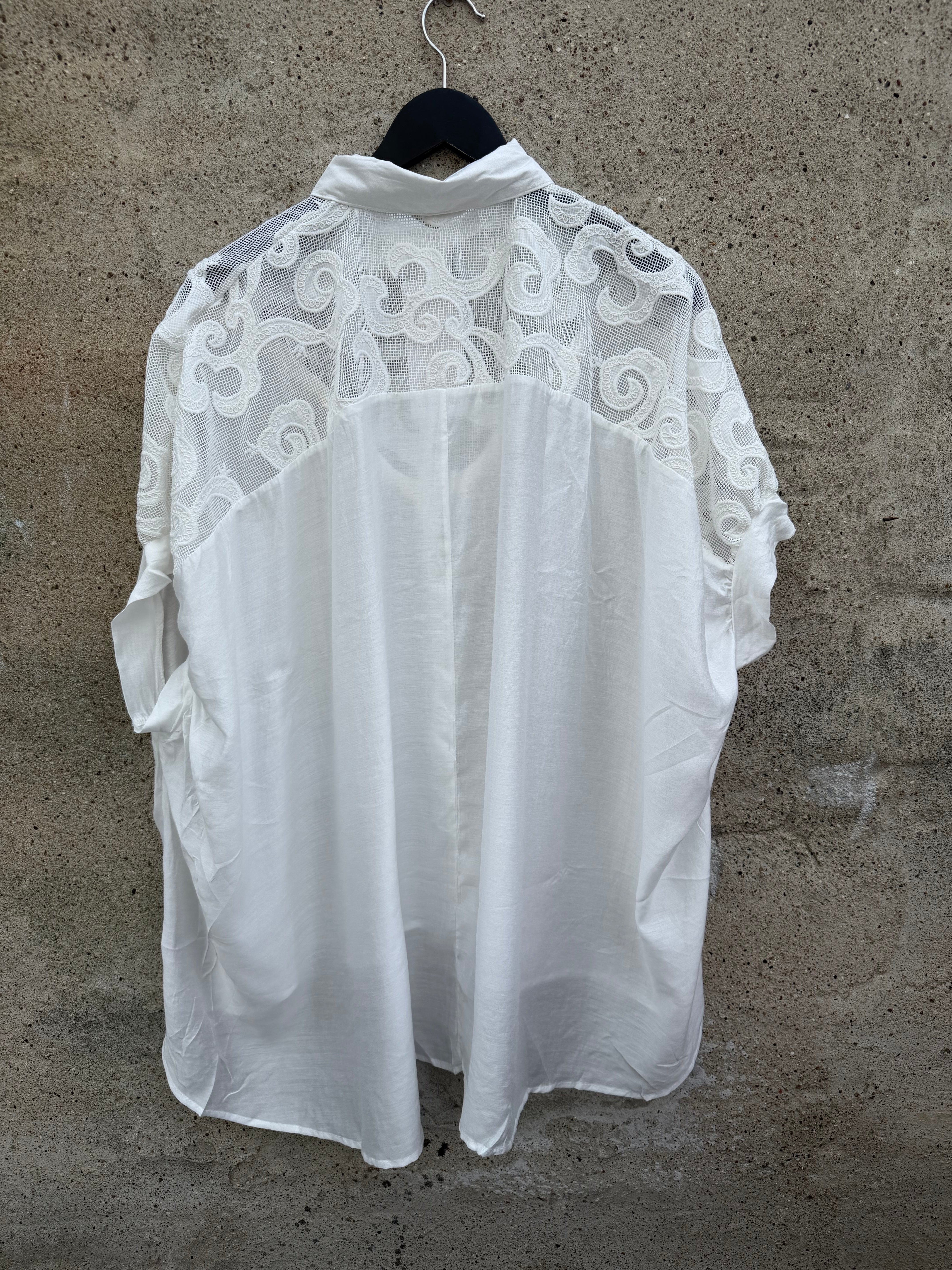 Lene 10089 shirt lace white