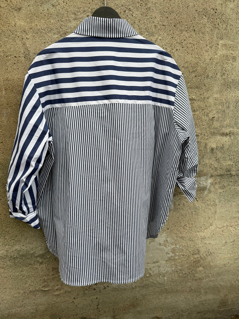By Engbork Sophie stripe skjorte blue