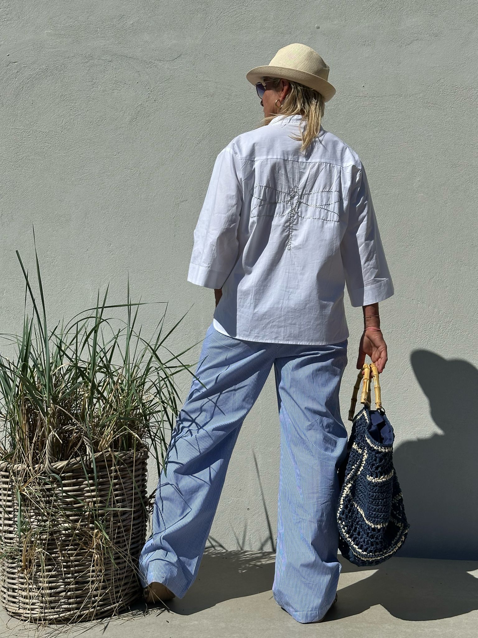 Gaspar 2601907 Honolulu pants stripe blue