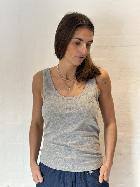 Gaspar 2601301 Osaka tanktop grey