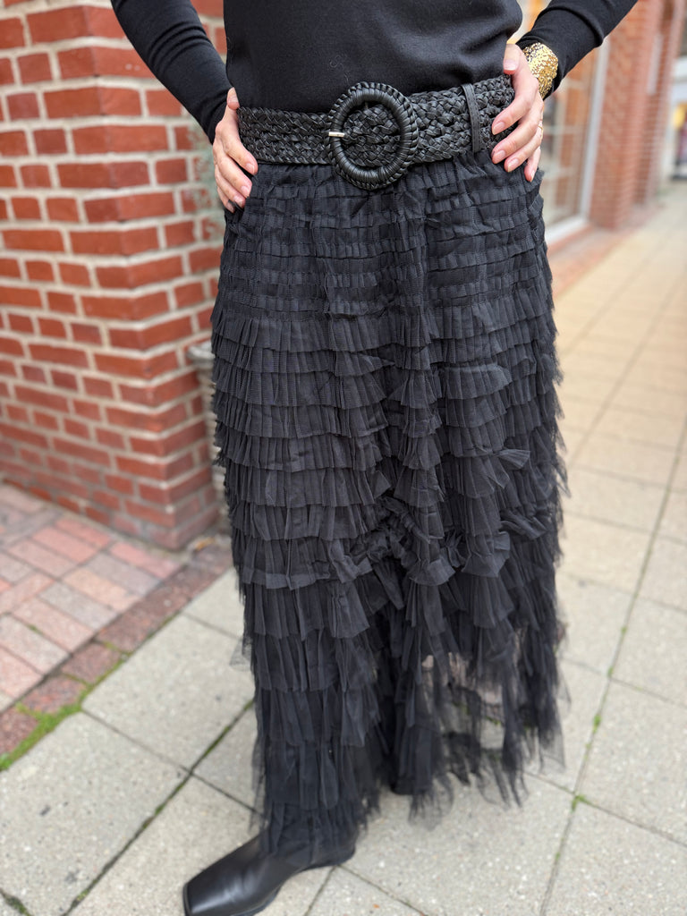 By Engbork Wonder tyl skirt black