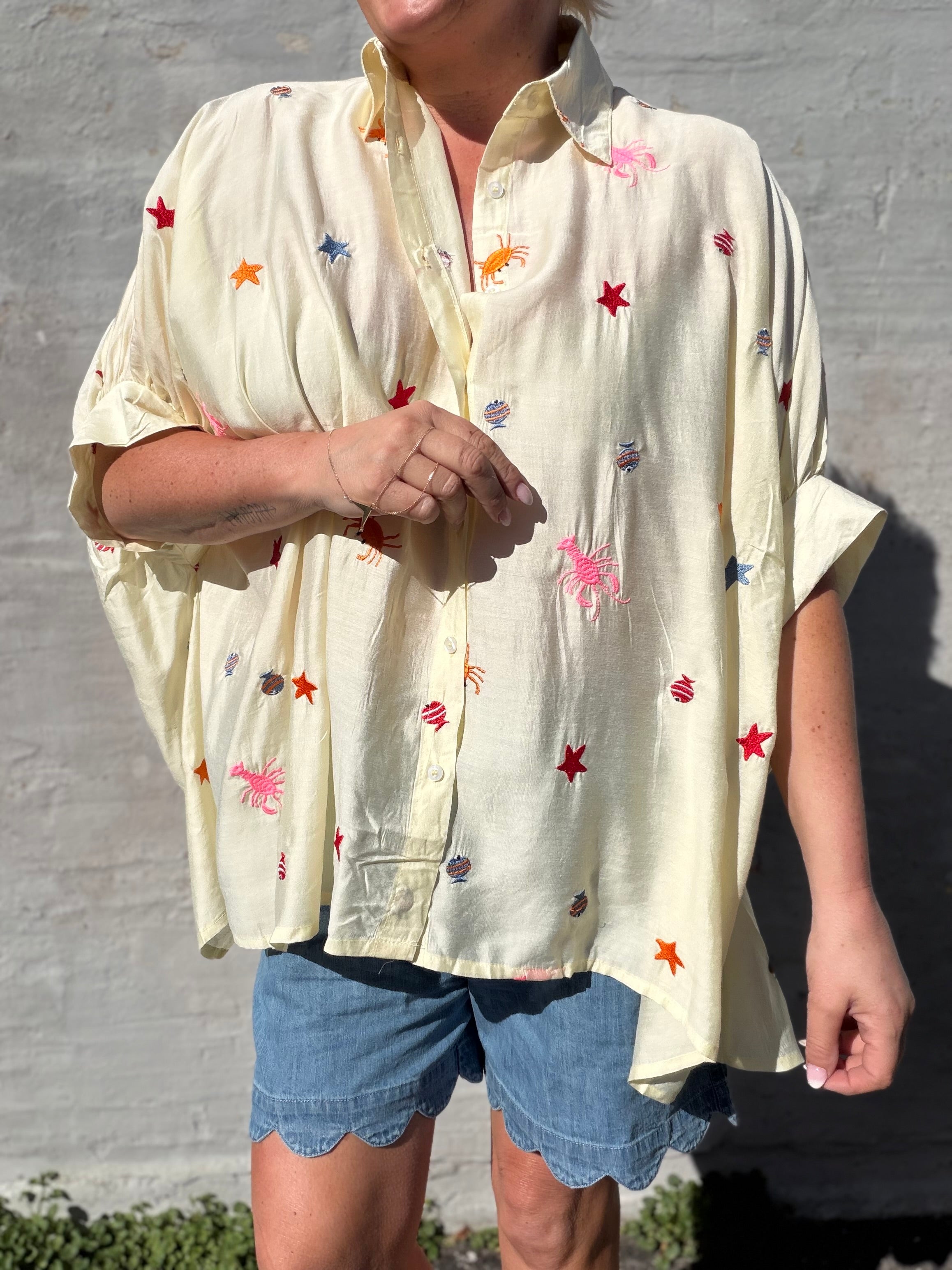 Ocean life 10088 big shirt yellow