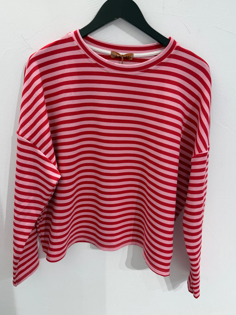 By Engbork Bella blouse small stripe pink