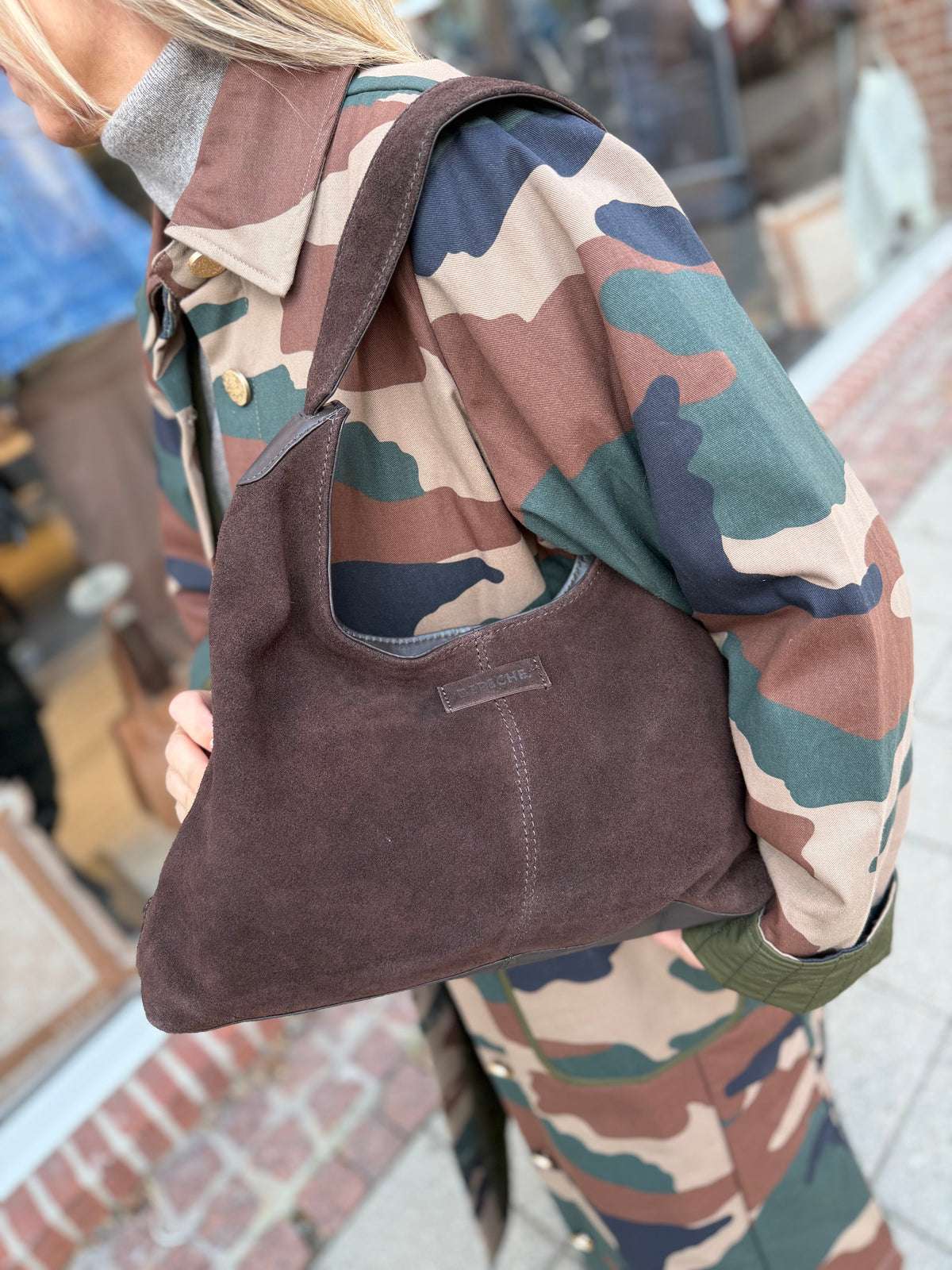Depeche 16992 Bilbao shoulderbag chocolate