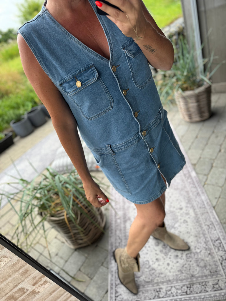 Sofie Schnoor S252186 Albertine dress denim