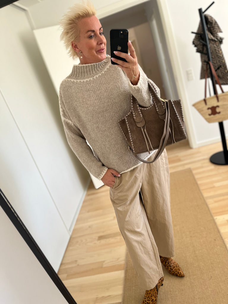 Boho Love B1271 pants coatede beige