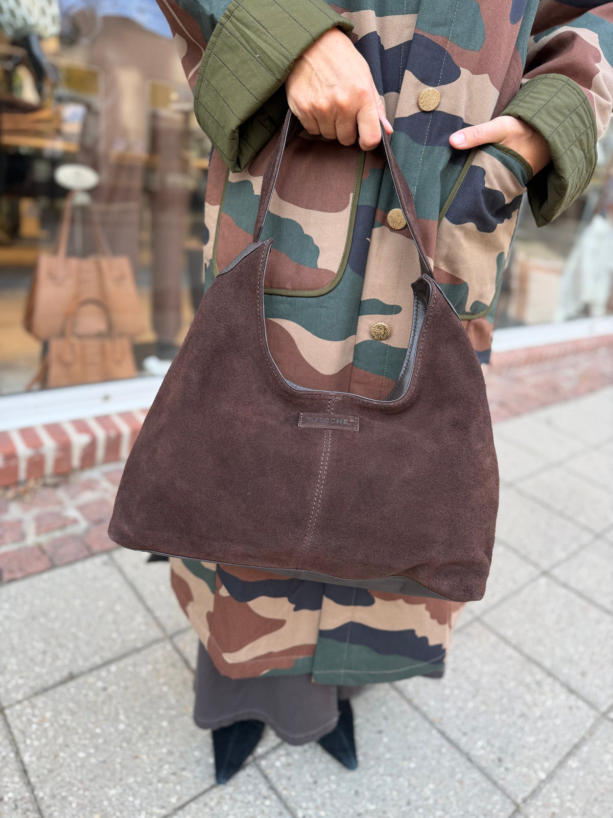 Depeche 16992 Bilbao shoulderbag chocolate
