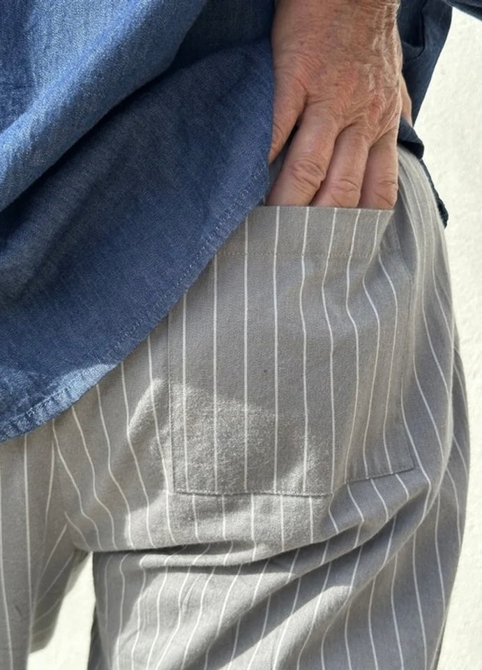 Gaspar 2510902 Colorado stripe pants grey