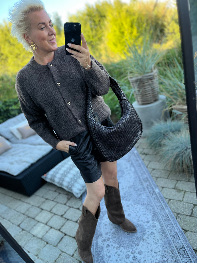 Depeche 51208 Julia shorts leather chocolate