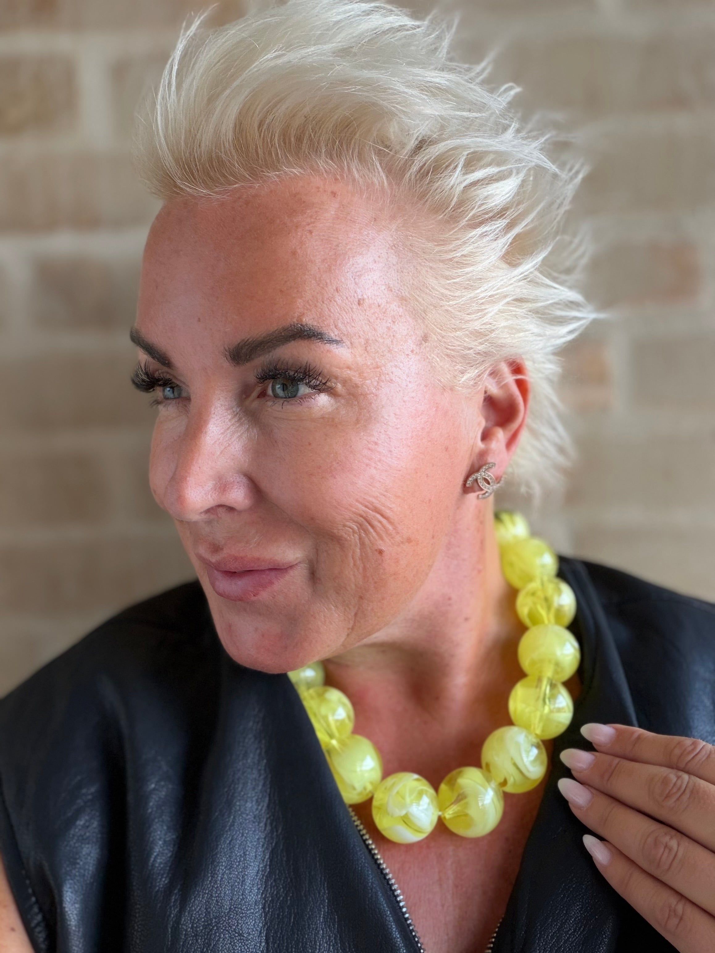 Bali collection Mables necklace yellow
