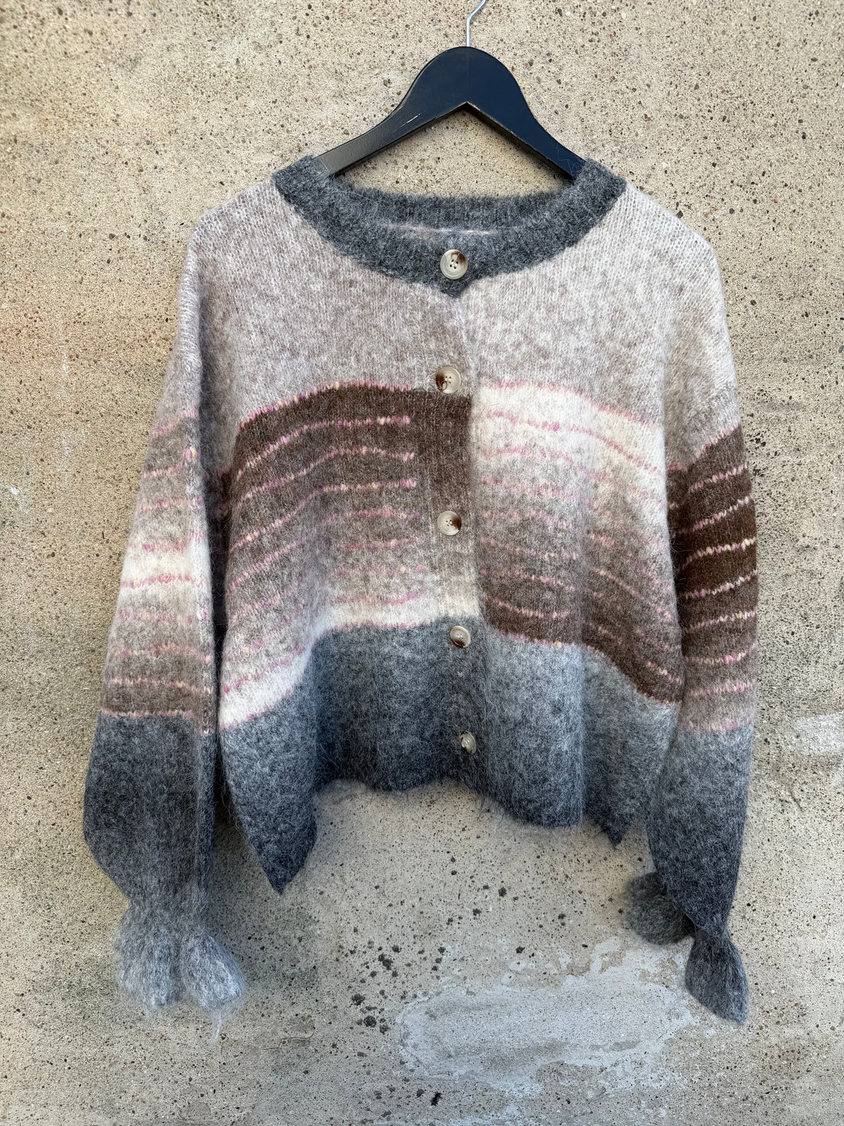 LECOCO 35288 Maja cardigan coffee