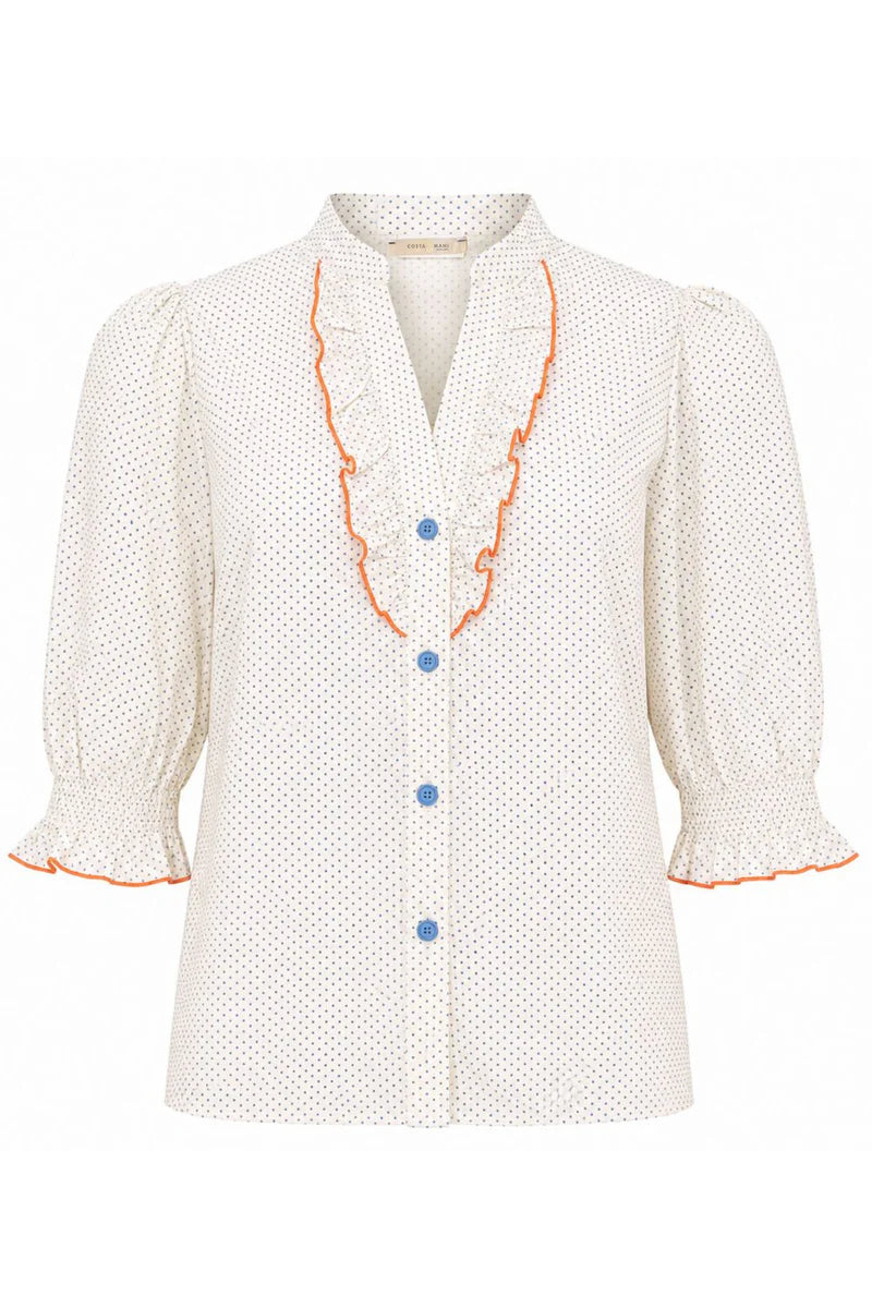Costamani 2600111 blue Dot shirt