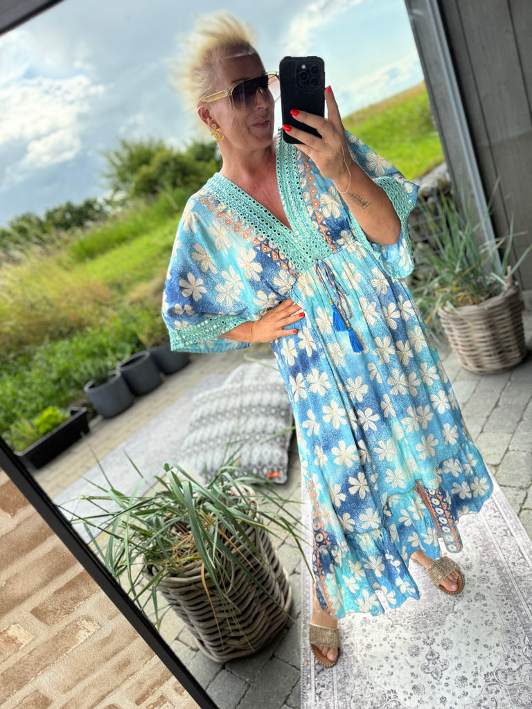 Boho Love B1260 Boho kjole blue