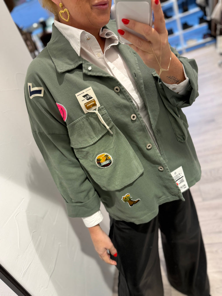 Boho Love B1315 Army jakke green