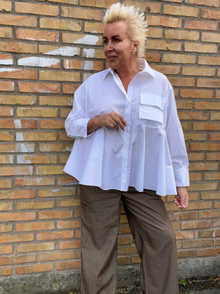 Boho Love B1289 skjorte pocket white