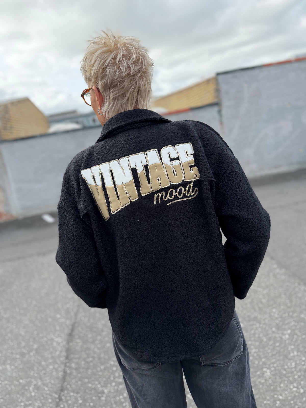 Filippa teddy jacket Vintage black