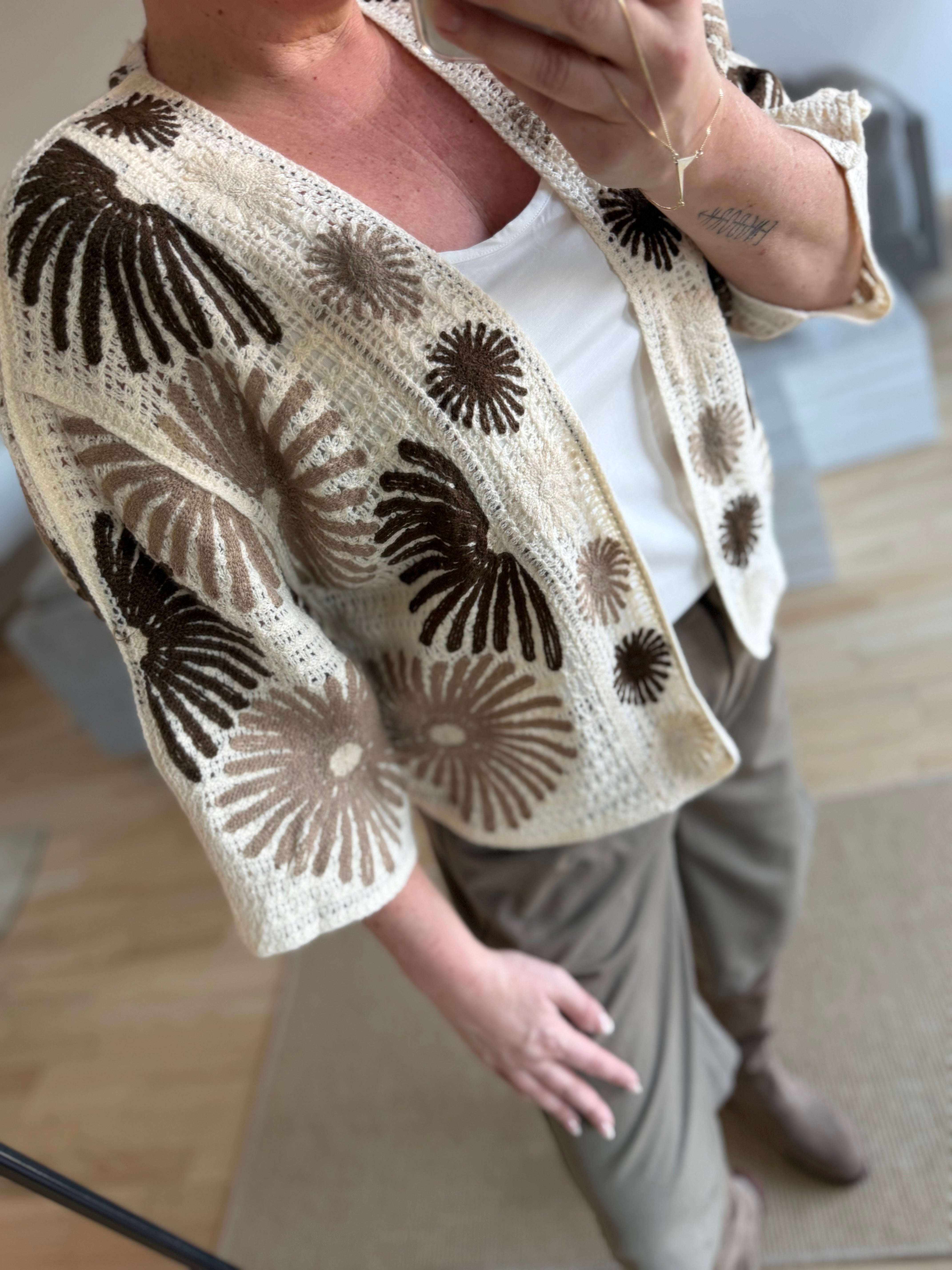 By Engbork Maya jacket flower brown