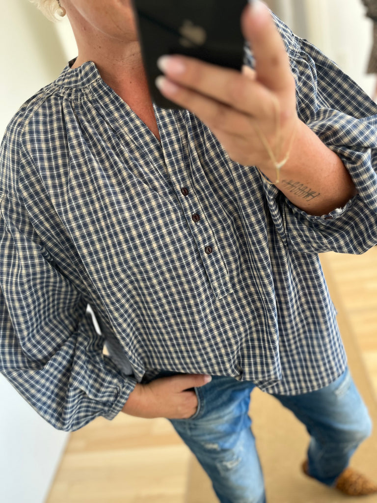 LECOCO 34937 skjorte tern blue