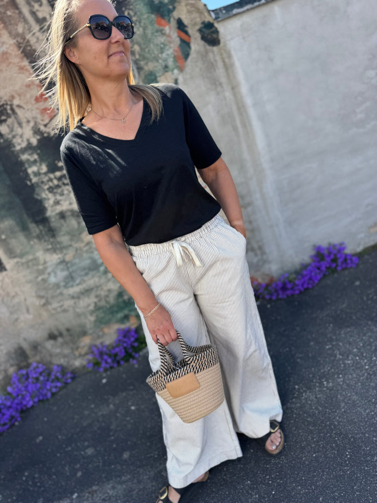 LECOCO 34665 Lianna bukser stripe off