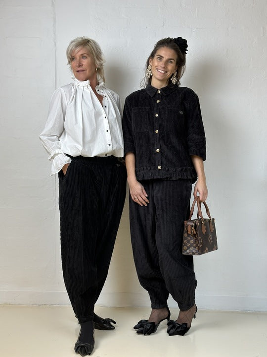 Gaspar 2510303 Vigo corduroy shirt black