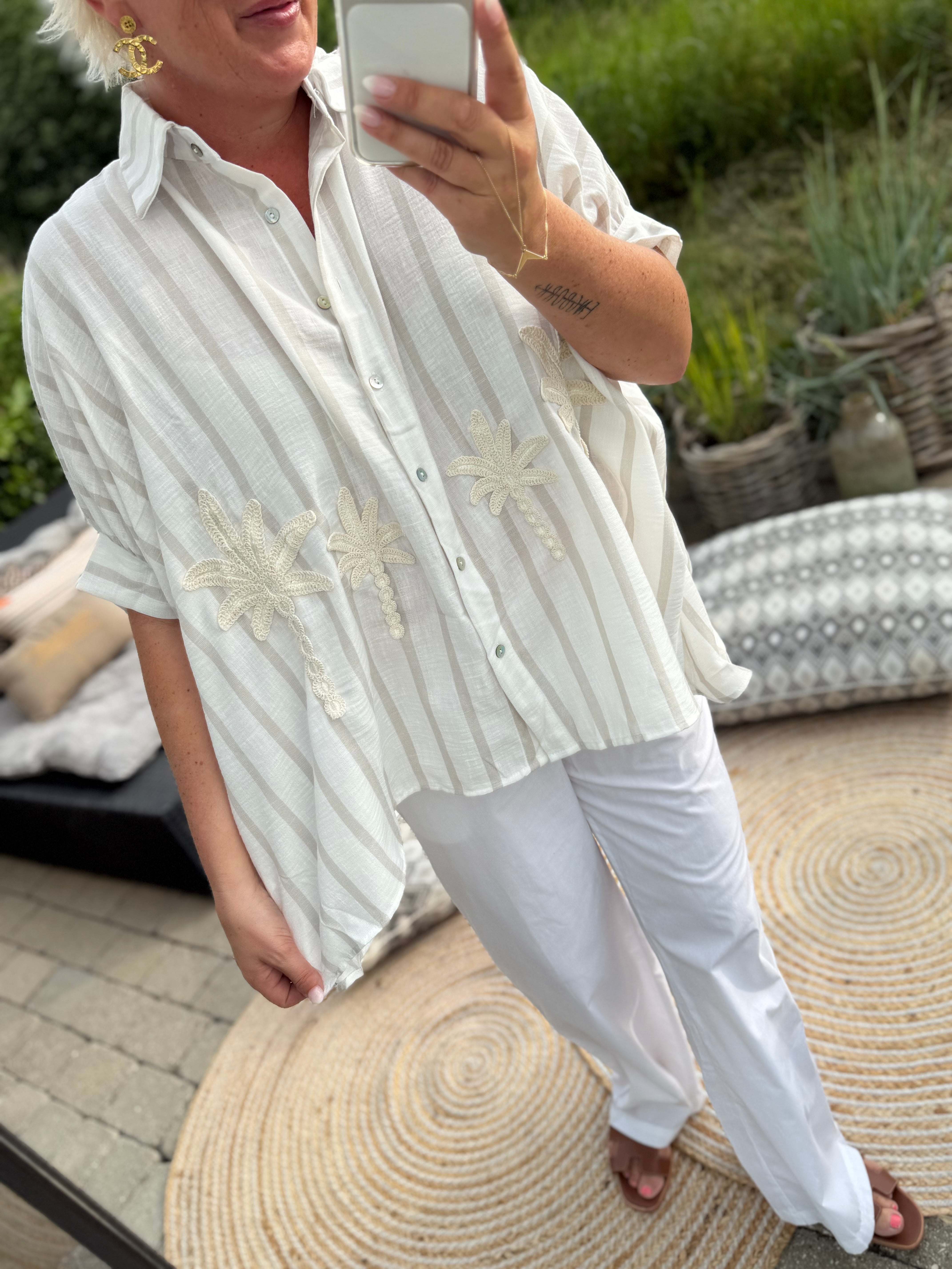 Viola 9956 big shirt palm stripe kit