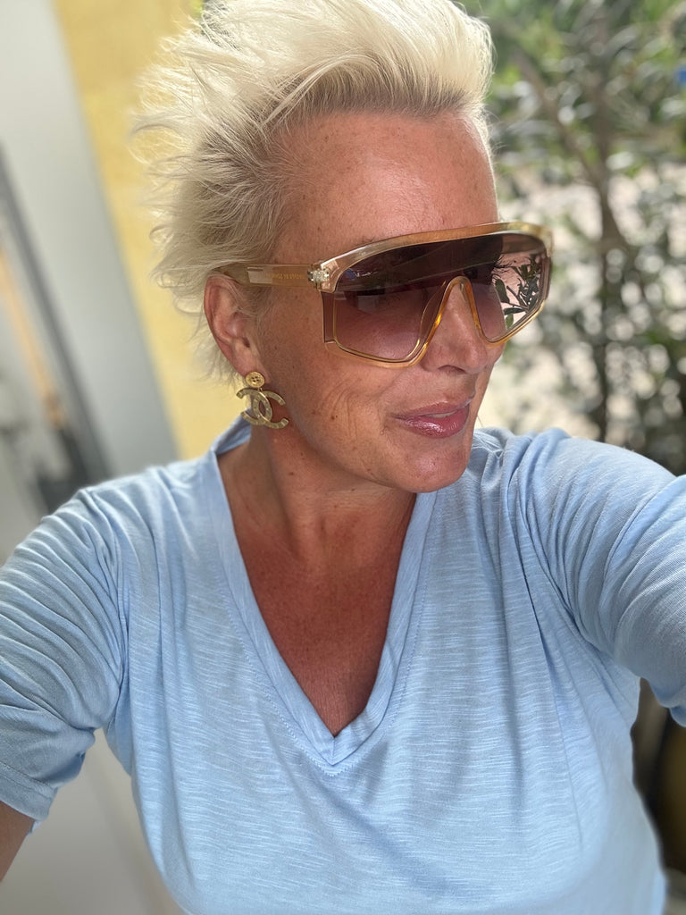 Liberte 21675 Ulla t-shirt V blue