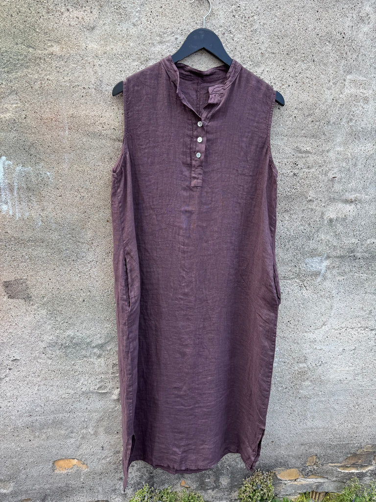 Boho Love B1008 Abida kjole hør aubergine
