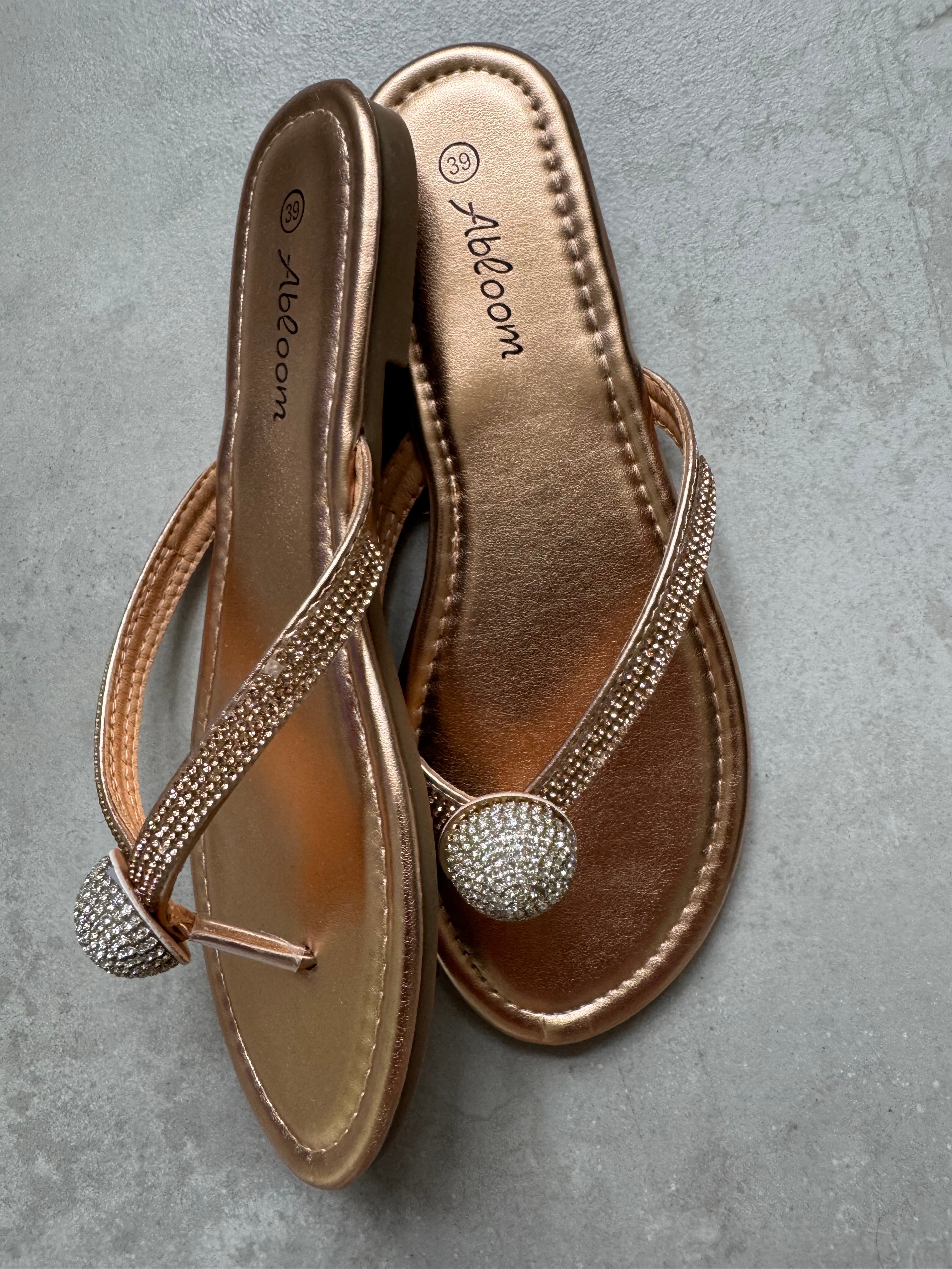 Qnuz 7739 Stasia slippers strass silver