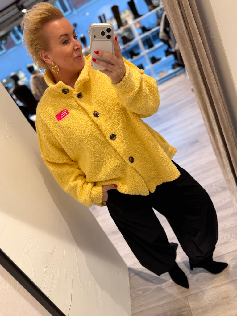 Boho Love B1312 Teddy overshirt yellow