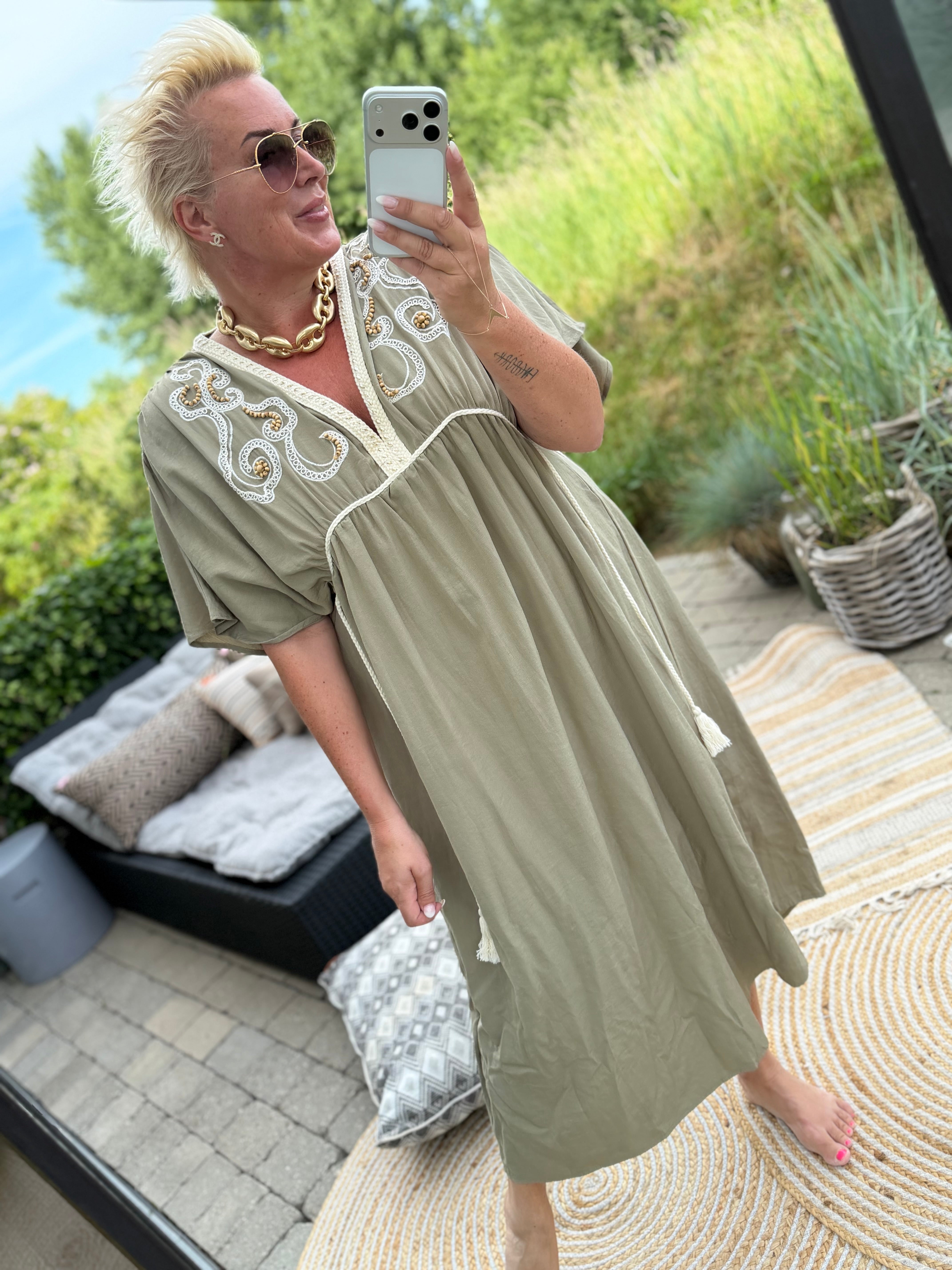 Olympia 10082 dress dusty green