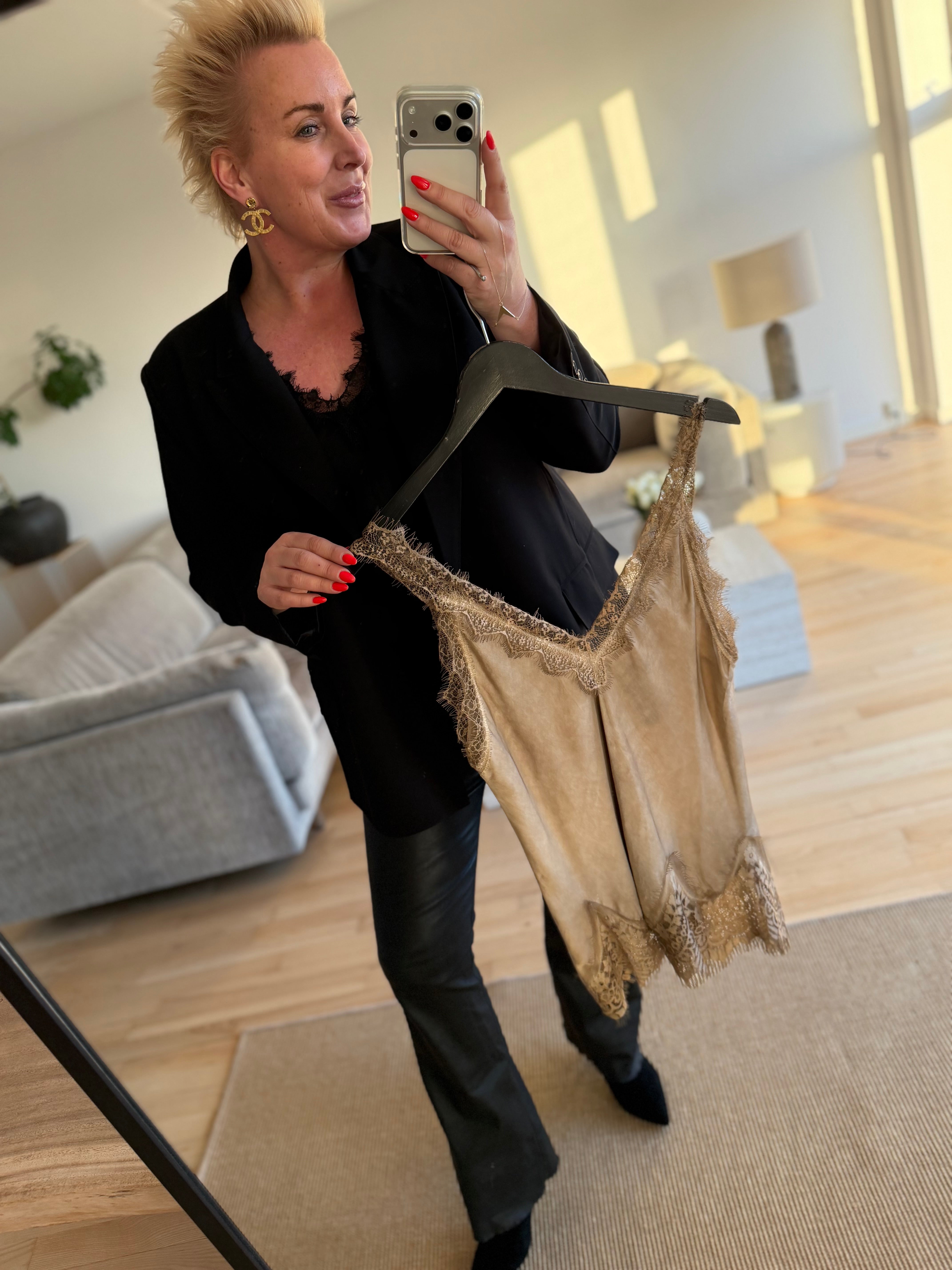 Costamani 2600200 Mila lace top golden