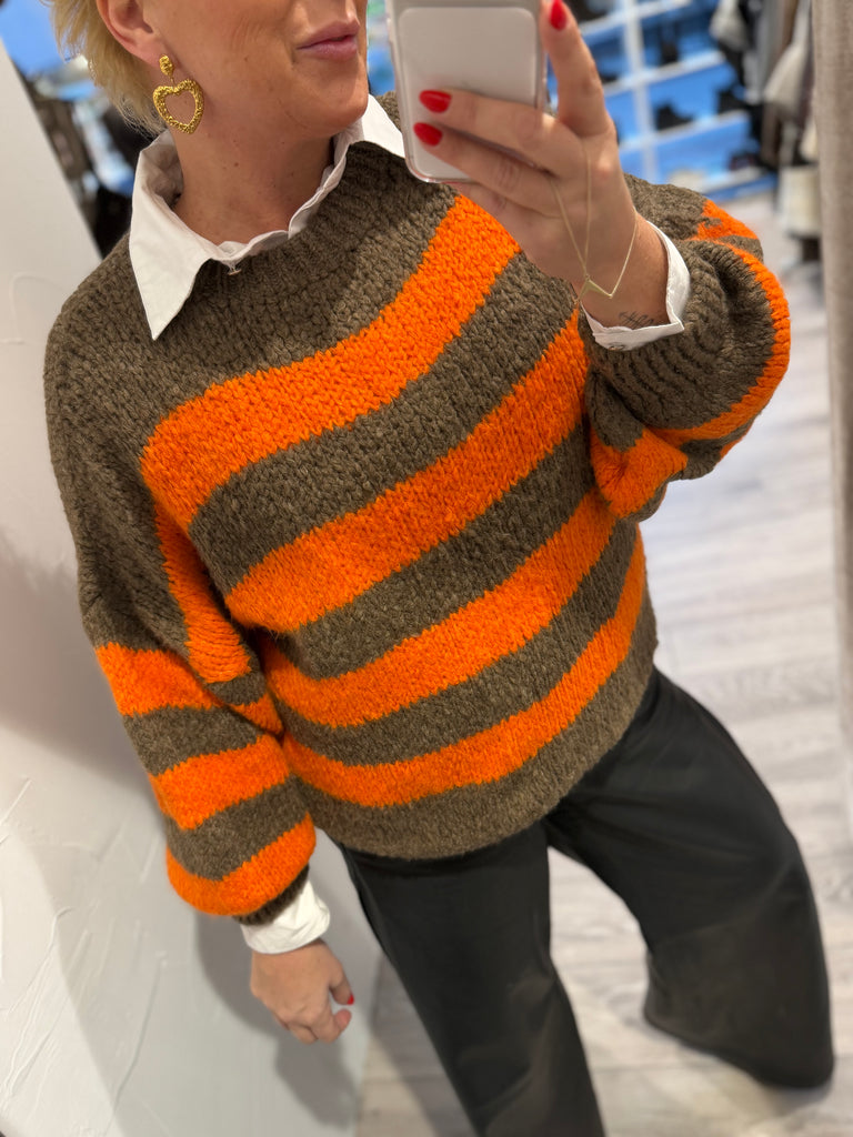 Boho Love B1314 strik stripe orange