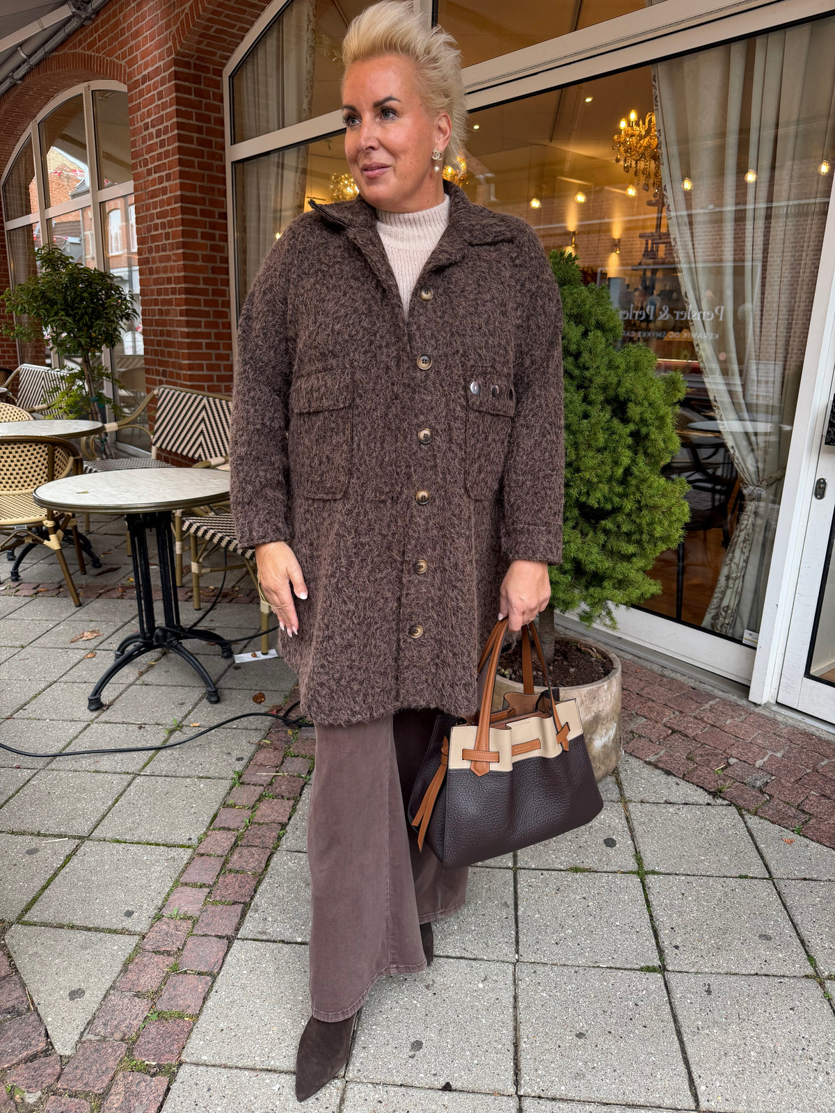 Birna jacket pockets brown
