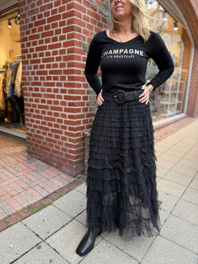 By Engbork Wonder tyl skirt black