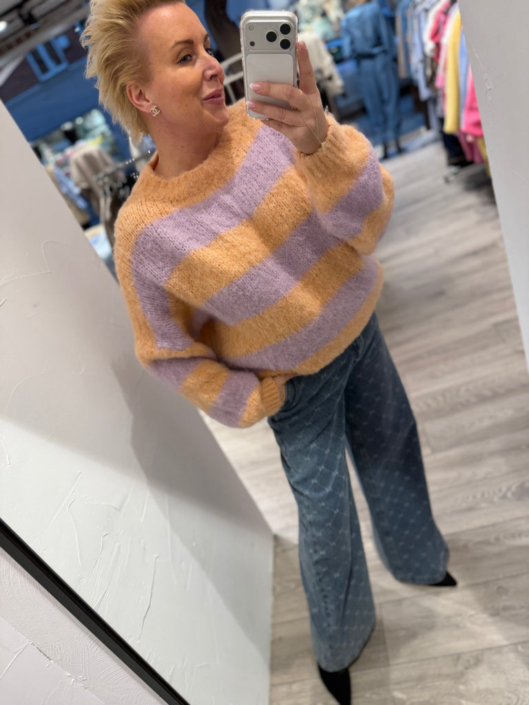 By Engbork Edie strik stripe peach